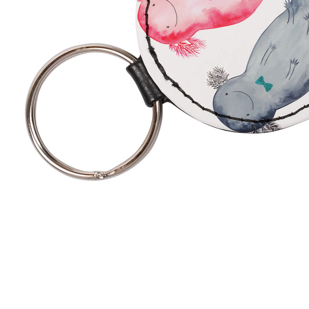 Round key ring axolotl Girlfriend Schlüsselaccessoire, mini schlüsselanhänger, Taschenanhänger, schlüsselbund anhänger, Schlüsselanhänger, Axolotl, Molch, Liebesbeweis, Verlobter, Axolot, Lurche, Freund, Große Liebe, Lurch, Liebe, Ehemann, Jahrestag, Valentinstag, Schwanzlurch