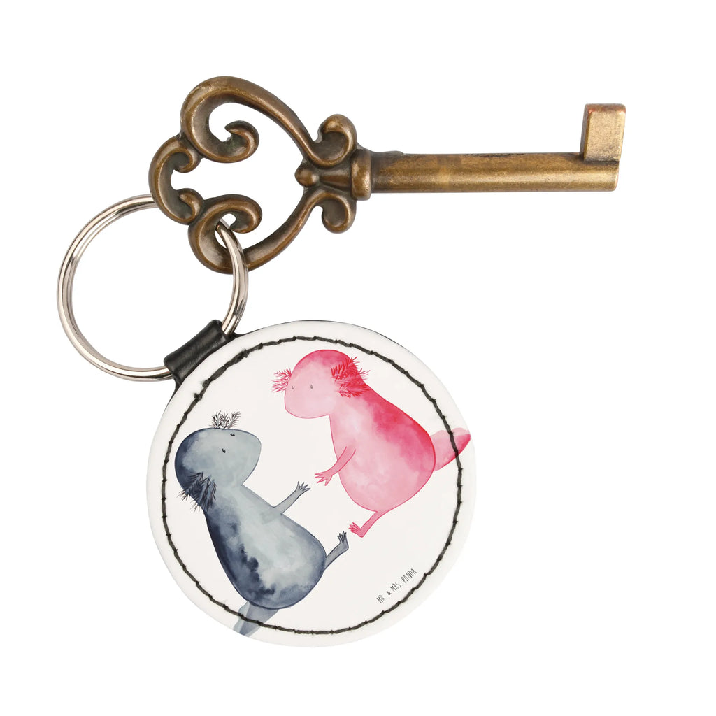 Rund Schlüsselanhänger Axolotl Liebe schlüsselbund anhänger, Schlüsselanhänger, mini schlüsselanhänger, Schlüsselaccessoire, Taschenanhänger, Axolotl, Molch, Große Liebe, Ehemann, Jahrestag, Lurche, Liebesbeweis, Lurch, Freund, Verlobter, Valentinstag, Schwanzlurch, Axolot, Liebe