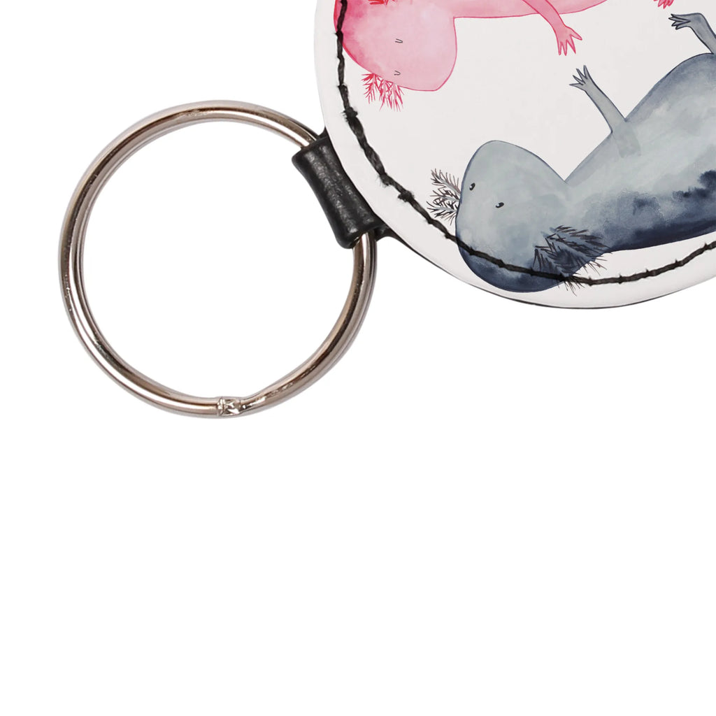 Rund Schlüsselanhänger Axolotl Liebe schlüsselbund anhänger, Schlüsselanhänger, mini schlüsselanhänger, Schlüsselaccessoire, Taschenanhänger, Axolotl, Molch, Große Liebe, Ehemann, Jahrestag, Lurche, Liebesbeweis, Lurch, Freund, Verlobter, Valentinstag, Schwanzlurch, Axolot, Liebe