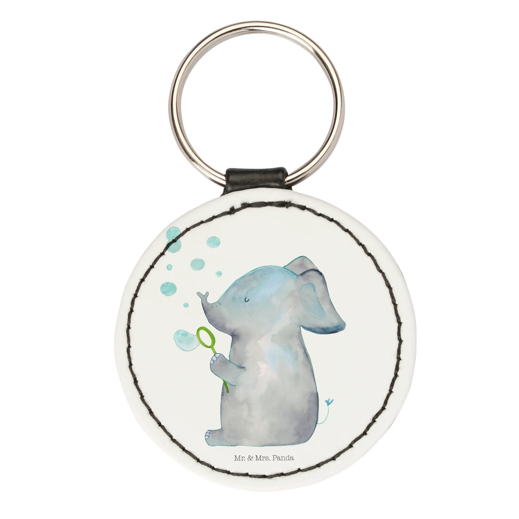 Round key ring elephant soap bubbles bag pendant, lucky charm, keychain, pendant, key ring, small animals, cute, funny, cute animal motives, hand drawn, small world, funny sayings, good mood, happy, gifts, gift ideas, special gifts, animal lover, card, pachyderm, proof of love, proboscidean, home, love saying, feeling. Home, love, Elephant, soap bubbles, elephants