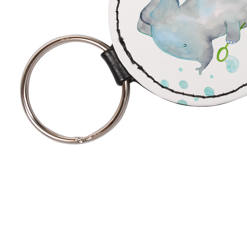 Round key ring elephant soap bubbles bag pendant, lucky charm, keychain, pendant, key ring, small animals, cute, funny, cute animal motives, hand drawn, small world, funny sayings, good mood, happy, gifts, gift ideas, special gifts, animal lover, card, pachyderm, proof of love, proboscidean, home, love saying, feeling. Home, love, Elephant, soap bubbles, elephants