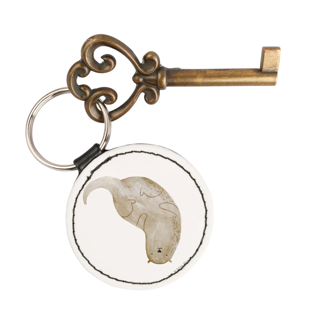 Round key ring otter upside down Schlüsselanhänger, schlüsselbund anhänger, mini schlüsselanhänger, Taschenanhänger, Schlüsselaccessoire, Otter, Fischotter, Seeotter, Otter Seeotter See Otter