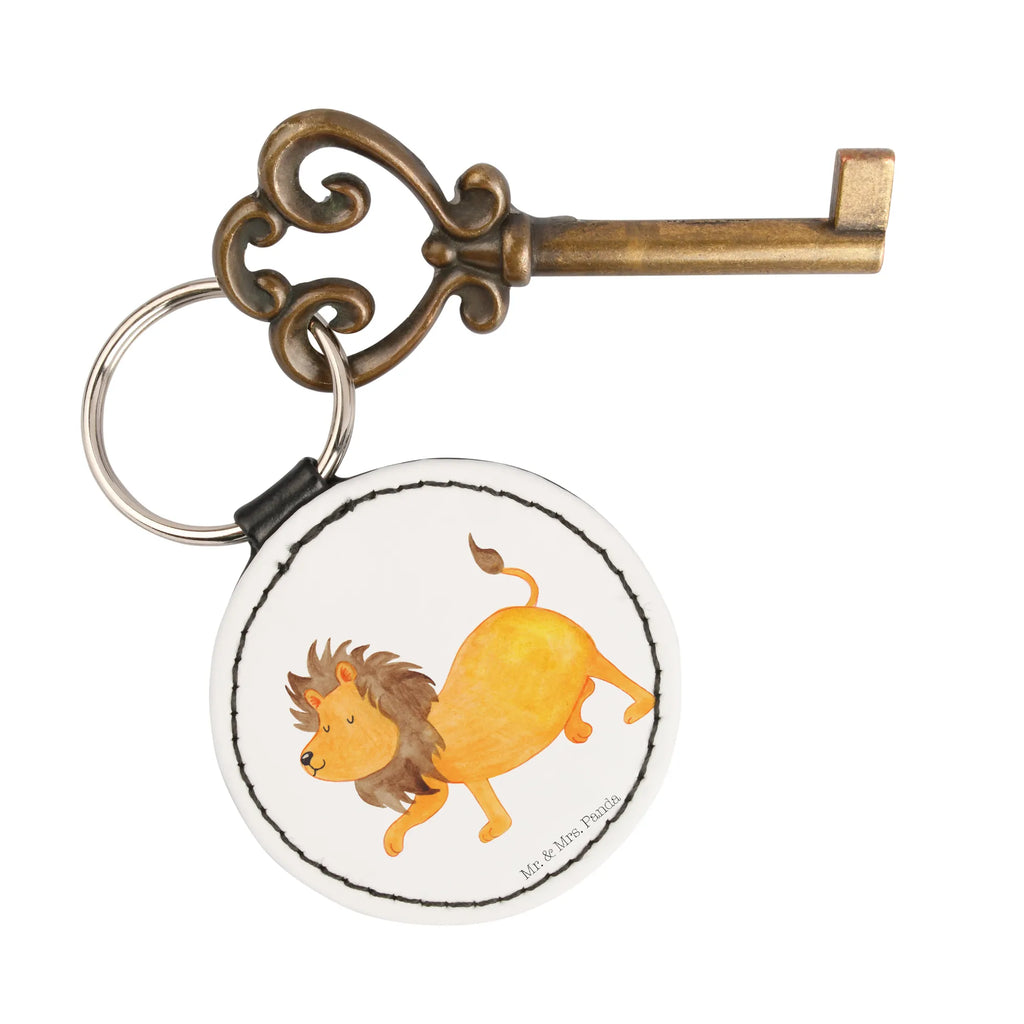 Okrągły brelok znak zodiaku lew Schlüsselanhänger, Schlüsselaccessoire, schlüsselbund anhänger, mini schlüsselanhänger, Taschenanhänger, Sternzeichen, Tierkreiszeichen, Horoskop, Astrologie, Aszendent, Geschenk Juli, Geburtstag Juli, Geburtstag August, König Der Tiere, Löwe Geschenk, Löwe Sternzeichen, Geschenk August