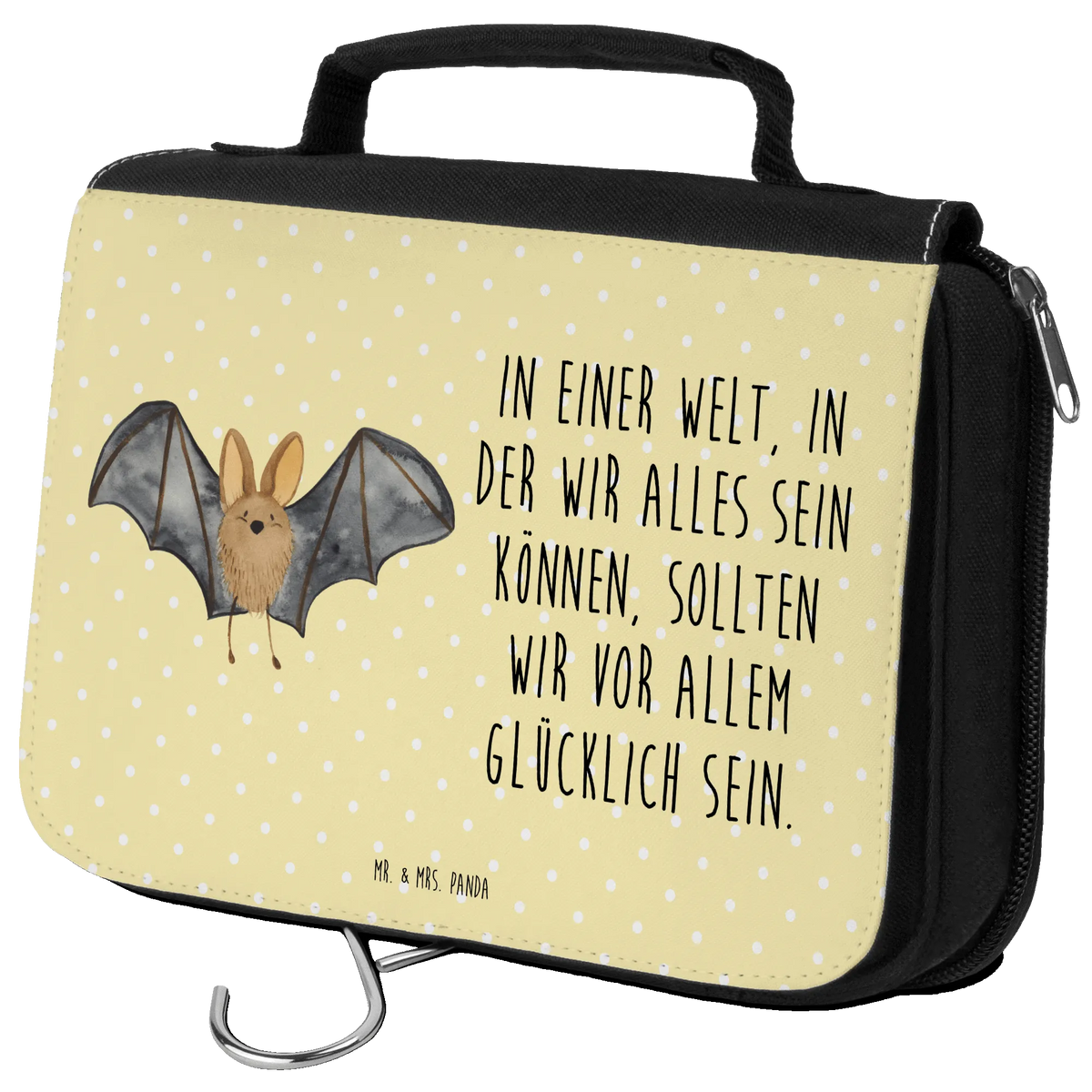 Wash bag bat wing card, gift ideas, gifts, small animals, cute, cute animal motives, hand drawn, funny sayings, good mood, special gifts, animal lover