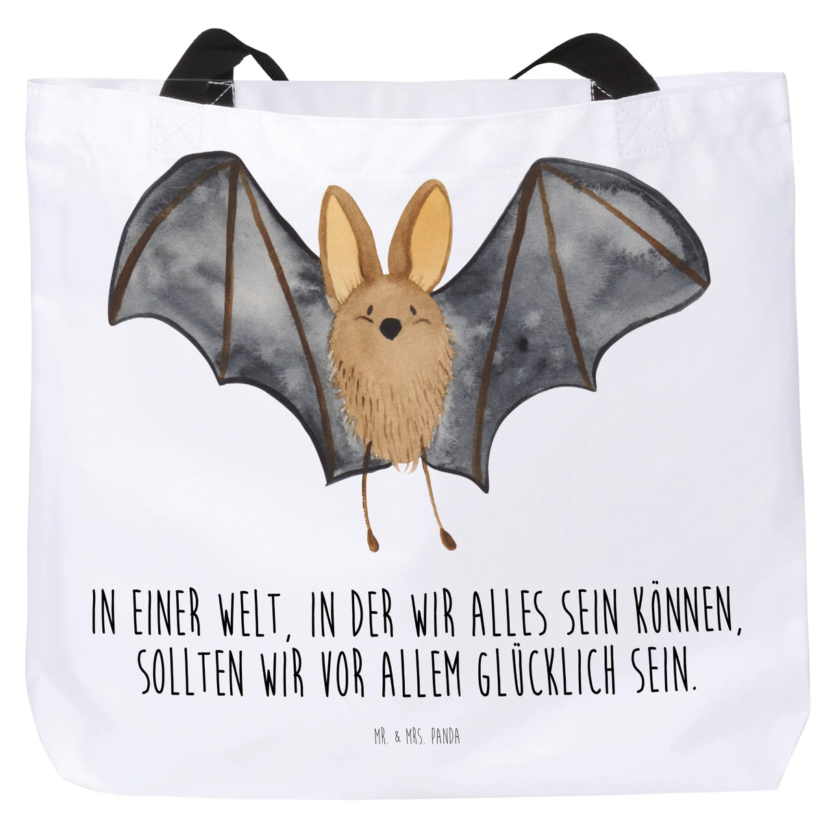 Shopper bat wing card, gift ideas, gifts, small animals, cute, cute animal motives, hand drawn, funny sayings, good mood, special gifts, animal lover