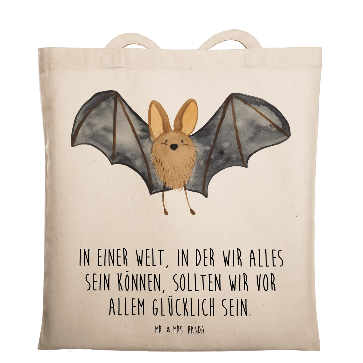 Tote bag bat wing hand drawn, card, cute, funny sayings, animal lover, gift ideas, good mood, gifts, cute animal motives, special gifts, small animals