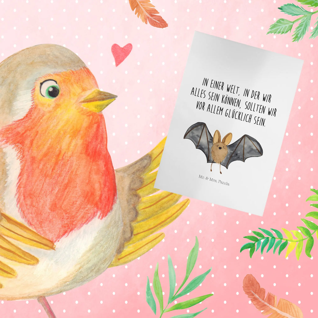 Greetings card bat wing Grußkarte, Ansichtskarten, Glückwunschkarte, Karte, Geburtstagskarte, Einladungskarte, Klappkarte, Hochzeitskarte, Tiermotive, Gute Laune, lustige Sprüche, Tiere