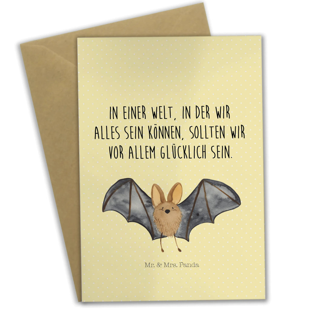 Greetings card bat wing Grußkarte, Ansichtskarten, Glückwunschkarte, Karte, Geburtstagskarte, Einladungskarte, Klappkarte, Hochzeitskarte, Tiermotive, Gute Laune, lustige Sprüche, Tiere