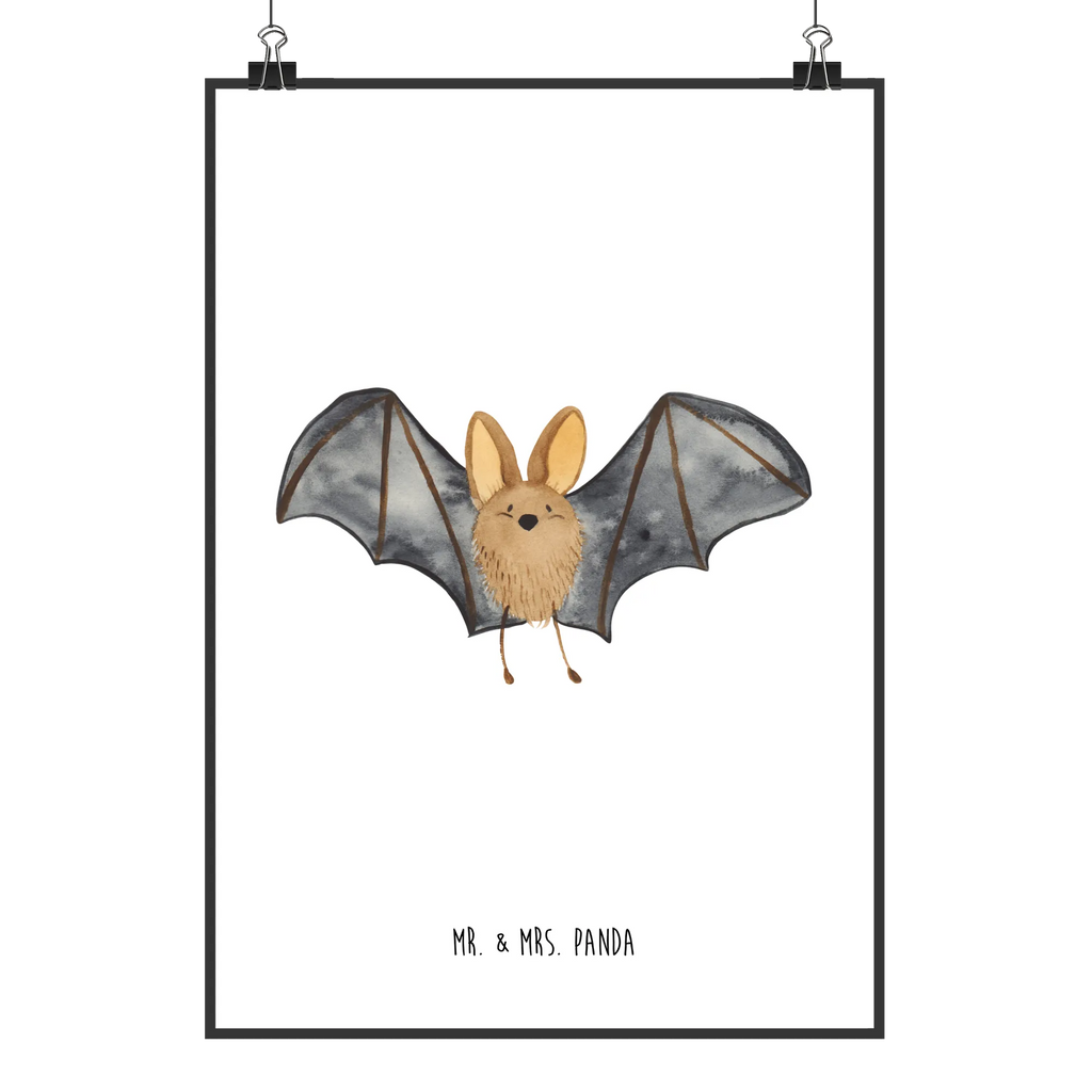 Poster Fledermaus Flügel Designposter, Raumdekoration, Kunstdruck, Wanddekoration, Posterdruck, Poster, Küchenposter, Wanddeko, Wandposter, Kinderposter, Mr. & Mrs. Panda Poster, Handgemaltes Poster, Bild, Wanddeko Bild, Tiermotive, Gute Laune, lustige Sprüche, Tiere