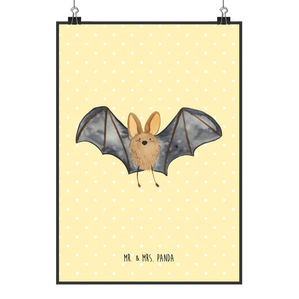 Poster Fledermaus Flügel Designposter, Raumdekoration, Kunstdruck, Wanddekoration, Posterdruck, Poster, Küchenposter, Wanddeko, Wandposter, Kinderposter, Mr. & Mrs. Panda Poster, Handgemaltes Poster, Bild, Wanddeko Bild, Tiermotive, Gute Laune, lustige Sprüche, Tiere