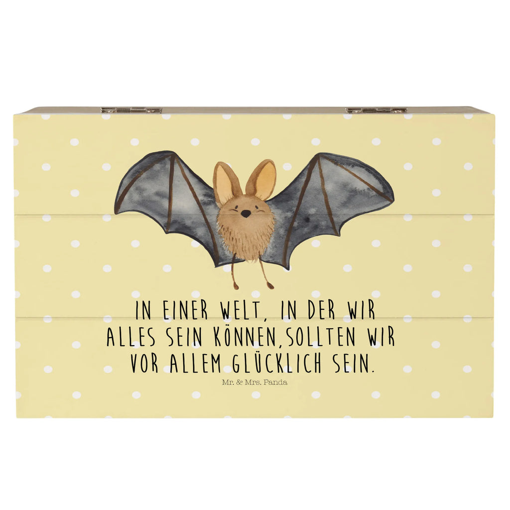 Wooden chest bat wing Schatzkiste, Erinnerungskiste, Aufbewahrungsbox, Kiste, Schatulle, Geschenkbox, Dekokiste, Erinnerungsbox, Truhe, Geschenkdose, Holzkiste, XXL, Tiermotive, Gute Laune, lustige Sprüche, Tiere