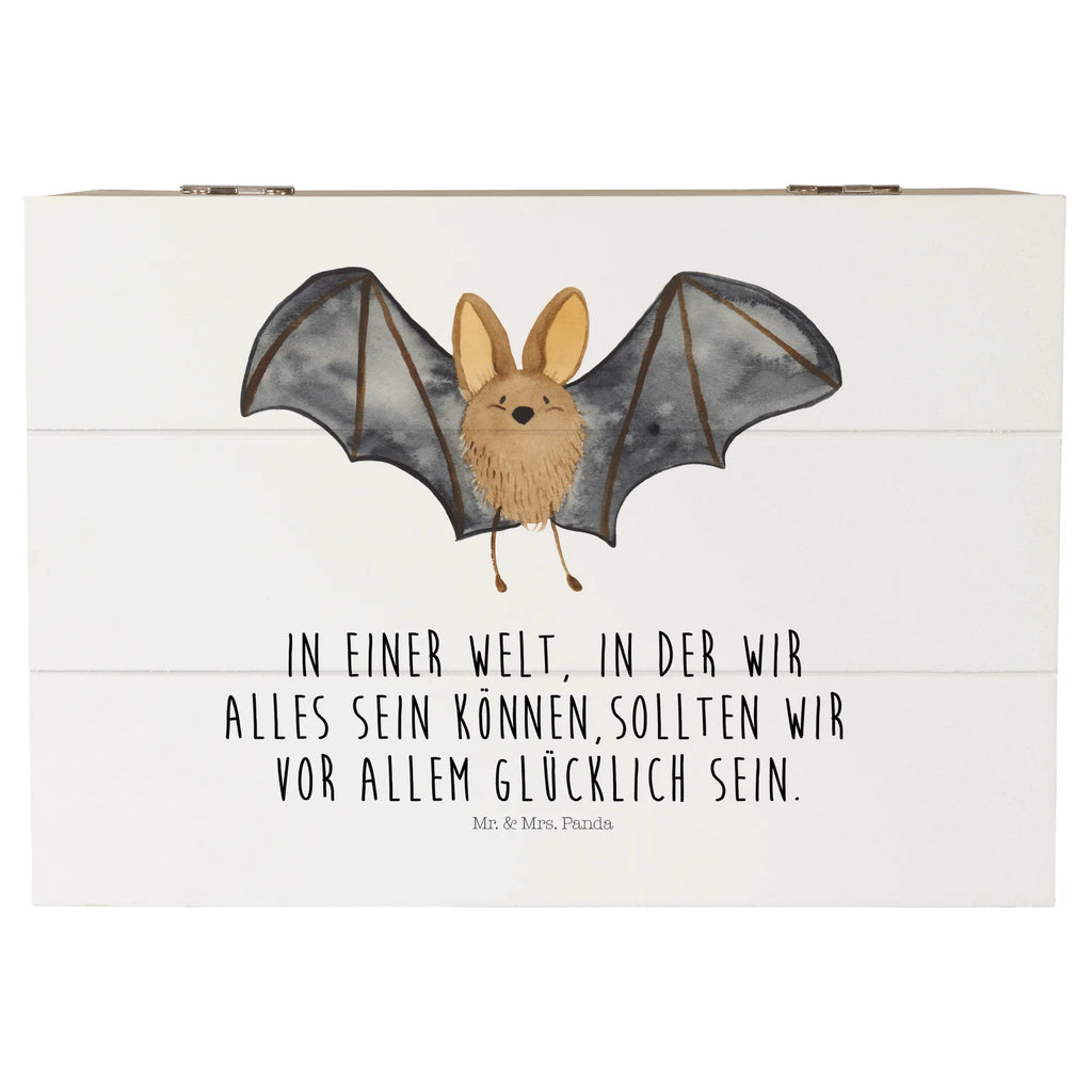 Wooden chest bat wing Schatzkiste, Erinnerungskiste, Aufbewahrungsbox, Kiste, Schatulle, Geschenkbox, Dekokiste, Erinnerungsbox, Truhe, Geschenkdose, Holzkiste, XXL, Tiermotive, Gute Laune, lustige Sprüche, Tiere
