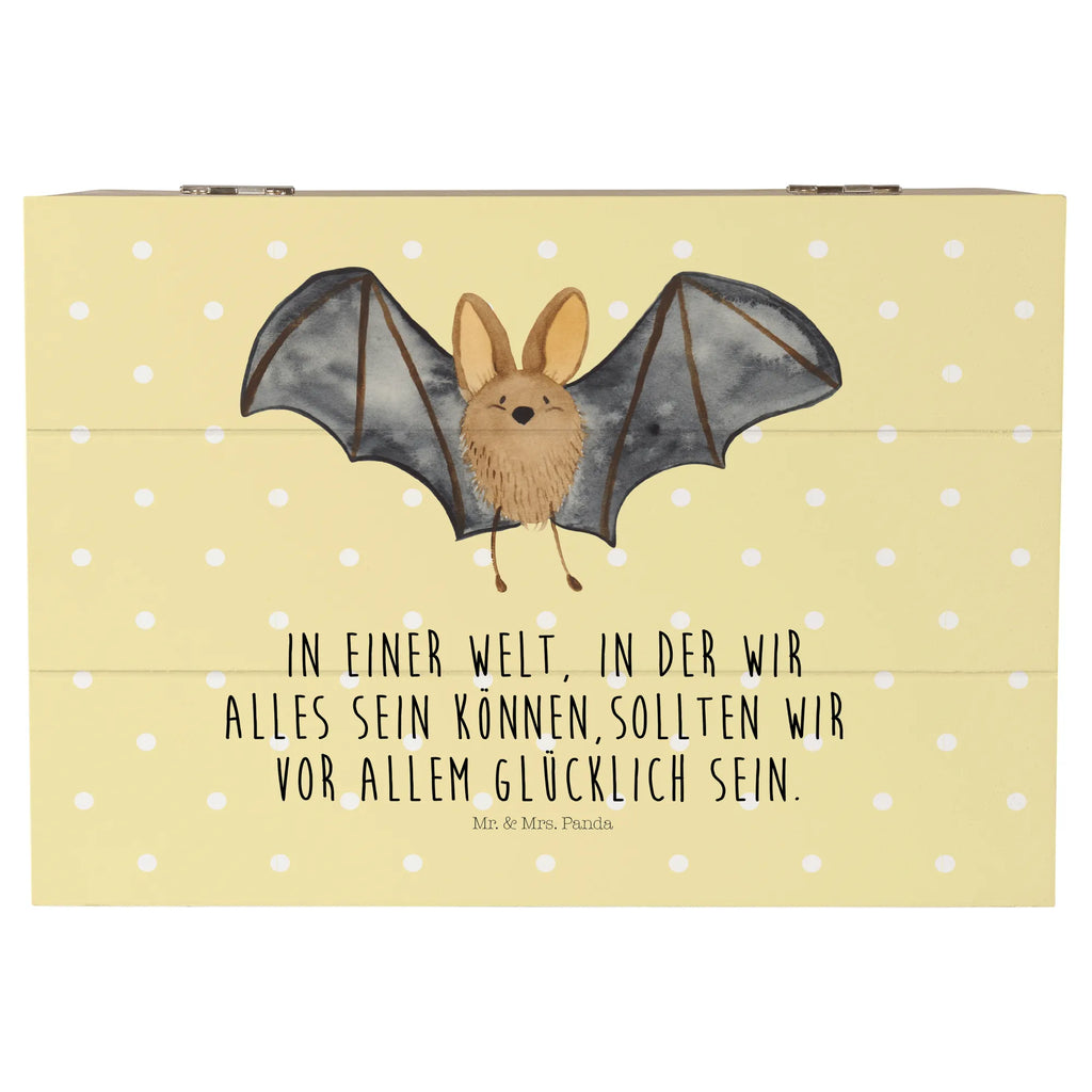 Wooden chest bat wing Schatzkiste, Erinnerungskiste, Aufbewahrungsbox, Kiste, Schatulle, Geschenkbox, Dekokiste, Erinnerungsbox, Truhe, Geschenkdose, Holzkiste, XXL, Tiermotive, Gute Laune, lustige Sprüche, Tiere