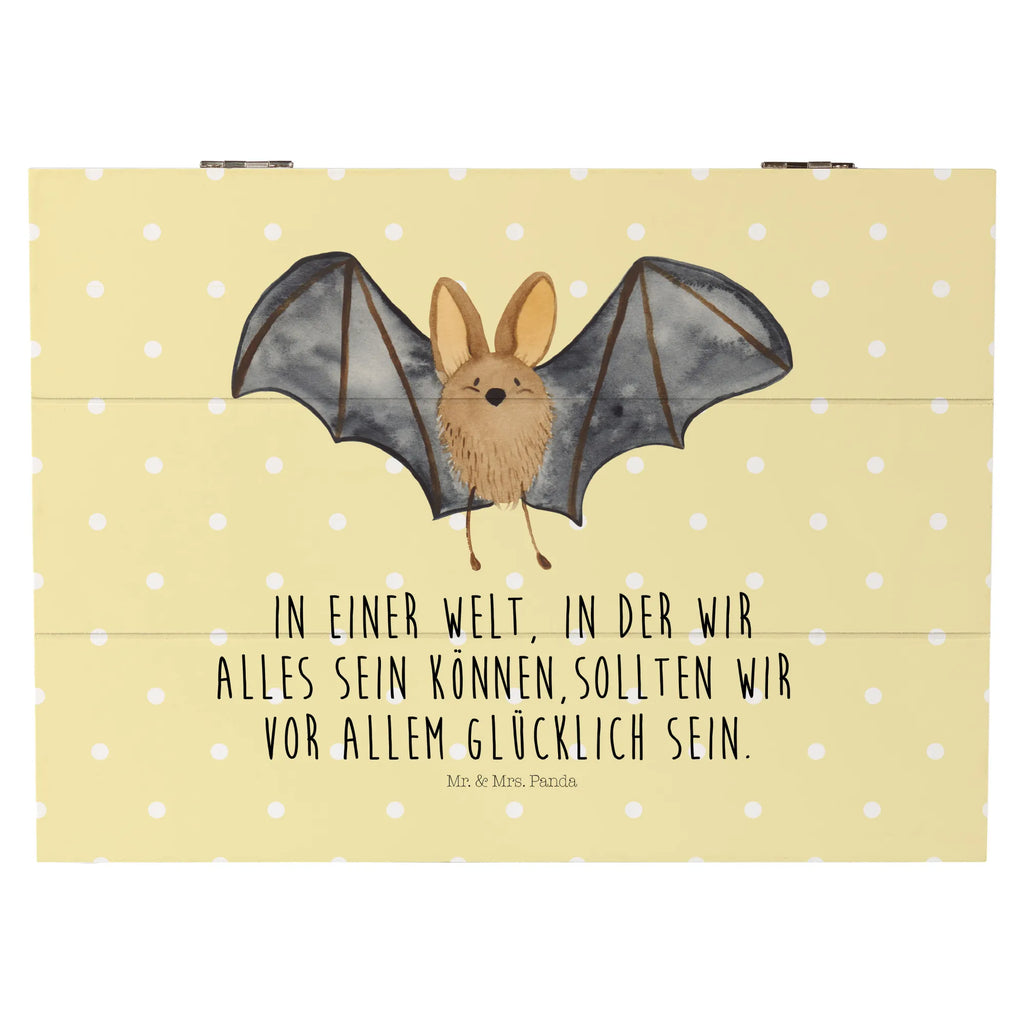 Wooden chest bat wing Schatzkiste, Erinnerungskiste, Aufbewahrungsbox, Kiste, Schatulle, Geschenkbox, Dekokiste, Erinnerungsbox, Truhe, Geschenkdose, Holzkiste, XXL, Tiermotive, Gute Laune, lustige Sprüche, Tiere
