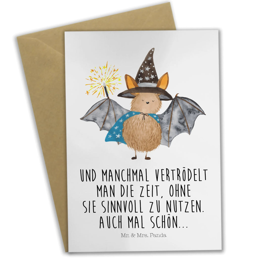 Greetings card bat wizard Ansichtskarten, Karte, Glückwunschkarte, Geburtstagskarte, Grußkarte, Einladungskarte, Hochzeitskarte, Klappkarte, Tiermotive, Gute Laune, lustige Sprüche, Tiere, reinsteigern, Zauberer, Frauen, Fledermaus, Magier, Fledermäuse