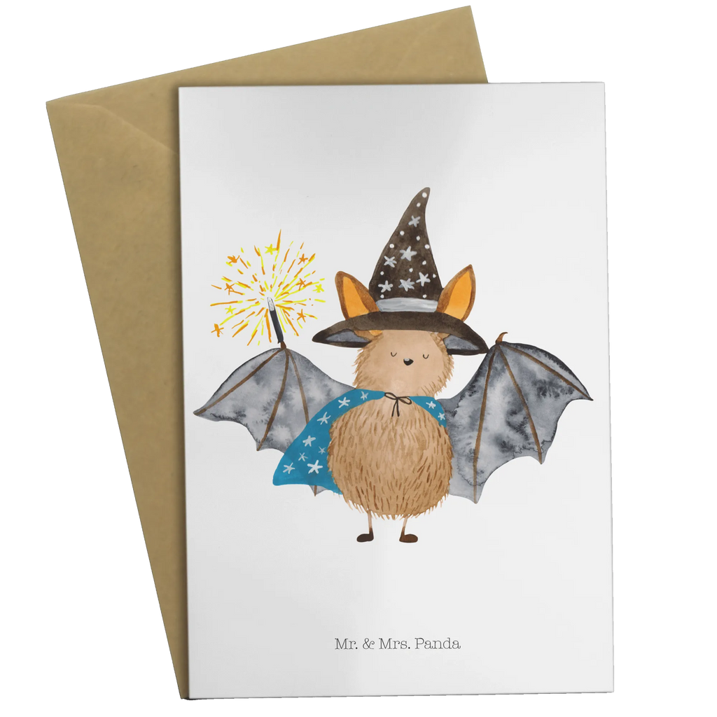 Greetings card bat wizard Ansichtskarten, Karte, Glückwunschkarte, Geburtstagskarte, Grußkarte, Einladungskarte, Hochzeitskarte, Klappkarte, Tiermotive, Gute Laune, lustige Sprüche, Tiere, reinsteigern, Zauberer, Frauen, Fledermaus, Magier, Fledermäuse