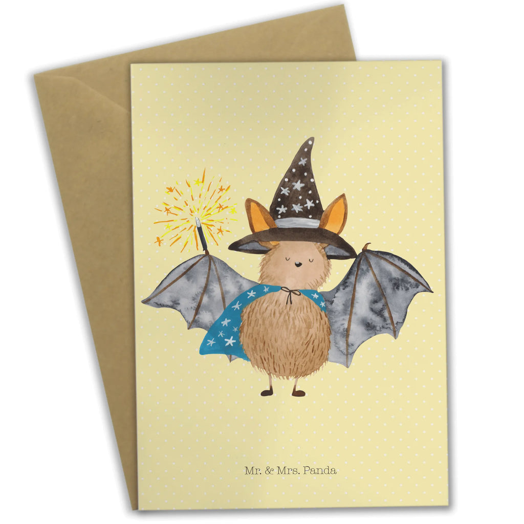 Greetings card bat wizard Ansichtskarten, Karte, Glückwunschkarte, Geburtstagskarte, Grußkarte, Einladungskarte, Hochzeitskarte, Klappkarte, Tiermotive, Gute Laune, lustige Sprüche, Tiere, reinsteigern, Zauberer, Frauen, Fledermaus, Magier, Fledermäuse