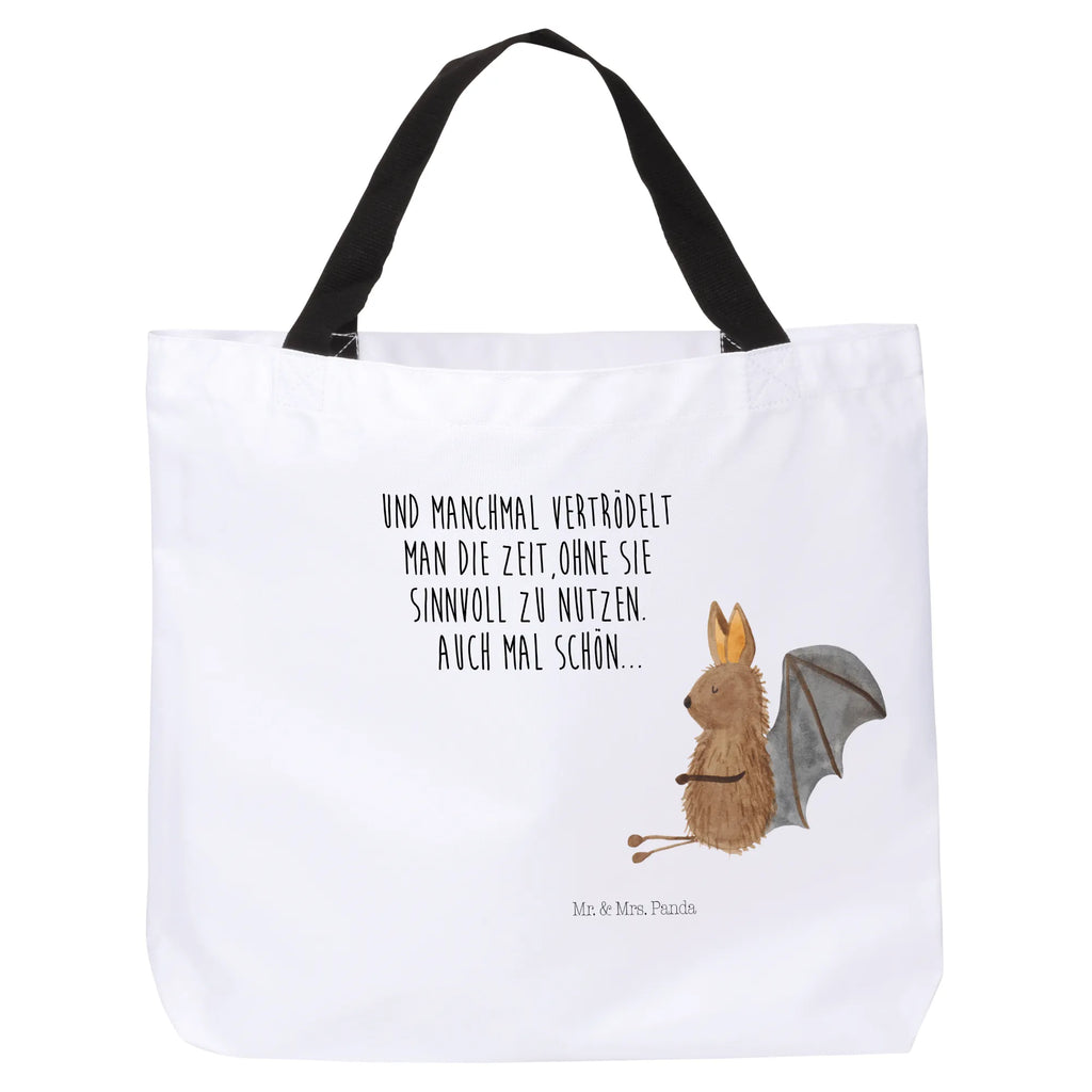 Shopper Fledermaus Sitzen Alltagstasche, XXL Tasche, Stofftasche, Tragebeutel, Freizeittasche, Ausflug, Schultasche, Schultertasche, Schulbeutel, Tüte, Strandtasche, Shopper, XL, Einkaufsbeutel, Beutel, Einkaufstasche, Gute Laune, Lustige Sprüche, Tiermotive, Tiere, Fledermaus, Entspannen, Motivation, Fledermäuse