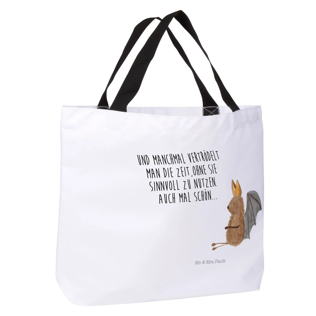 Shopper Fledermaus Sitzen Alltagstasche, XXL Tasche, Stofftasche, Tragebeutel, Freizeittasche, Ausflug, Schultasche, Schultertasche, Schulbeutel, Tüte, Strandtasche, Shopper, XL, Einkaufsbeutel, Beutel, Einkaufstasche, Gute Laune, Lustige Sprüche, Tiermotive, Tiere, Fledermaus, Entspannen, Motivation, Fledermäuse