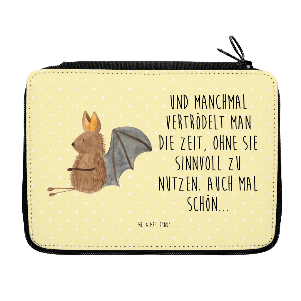 Leather folder bat Sit enrolment, primary school, pencil bag, pupil, child, pencil case, gift, school, motif, pen roll, small animals, cute, funny, cute animal motives, hand drawn, small world, funny sayings, good mood, happy, gifts, gift ideas, special gifts, animal lover, card, motivation, bats, bat, relax