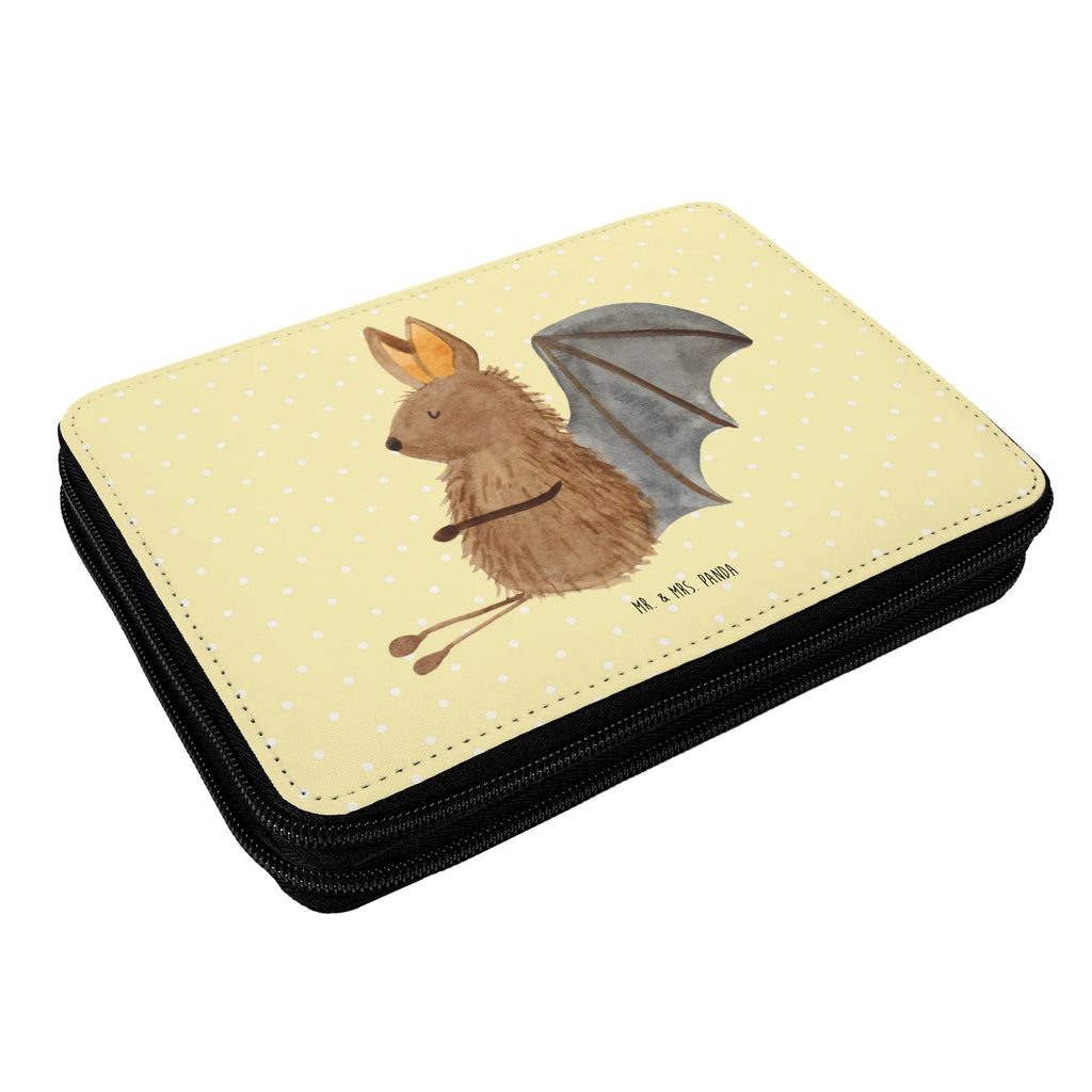 Leather folder bat Sit enrolment, primary school, pencil bag, pupil, child, pencil case, gift, school, motif, pen roll, small animals, cute, funny, cute animal motives, hand drawn, small world, funny sayings, good mood, happy, gifts, gift ideas, special gifts, animal lover, card, motivation, bats, bat, relax