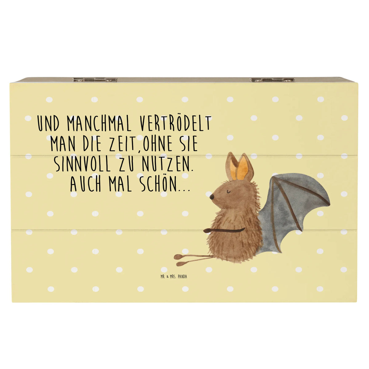 Holzkiste Fledermaus Sitzen