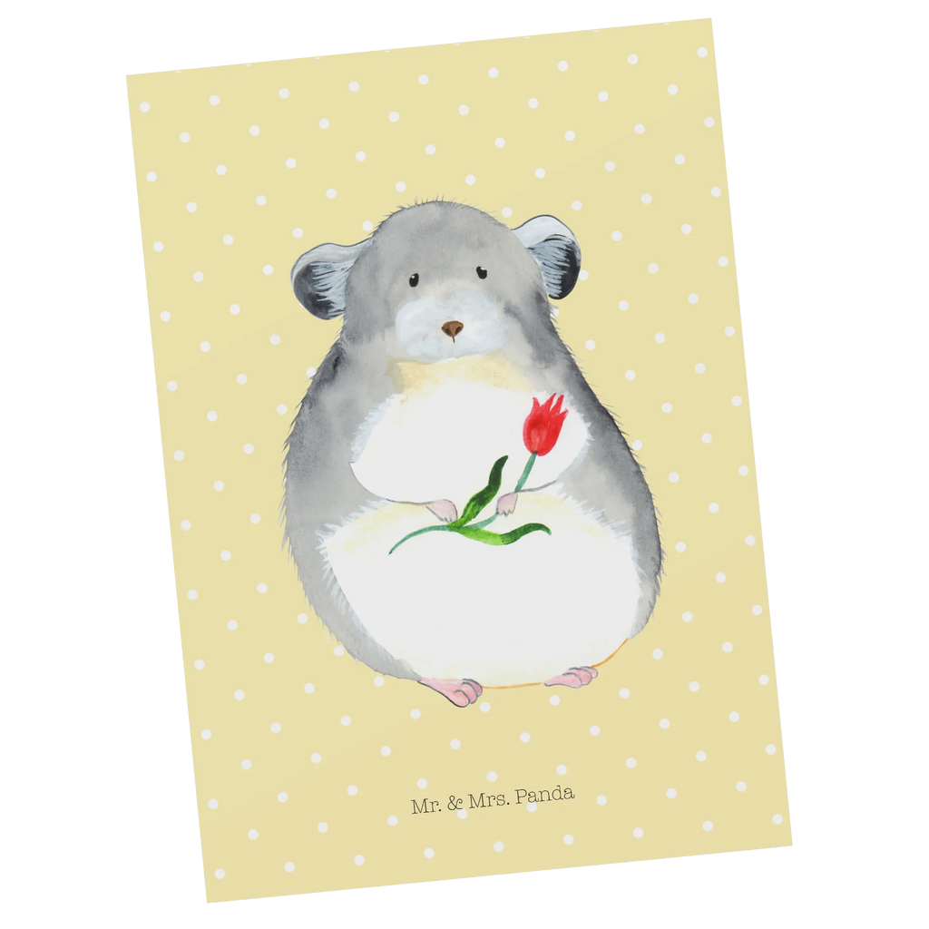 Postkarte Chinchilla Blume Ansichtskarte, Ansichtskarten, Kunstkarten, Grußkarte, Postkarte, Designkarte, bildkarte, Motivkarte, Postkarten, einzelkarte, kunstkarte, Fotokarte, spruchkarte, Tiermotive, Lustige Sprüche, Gute Laune, Tiere, Chinchillas, Liebeskummer, Büroalltag, Kummer, Depressionen, Chinchilla, Büro, Chaos, Glücklichsein, traurig sein
