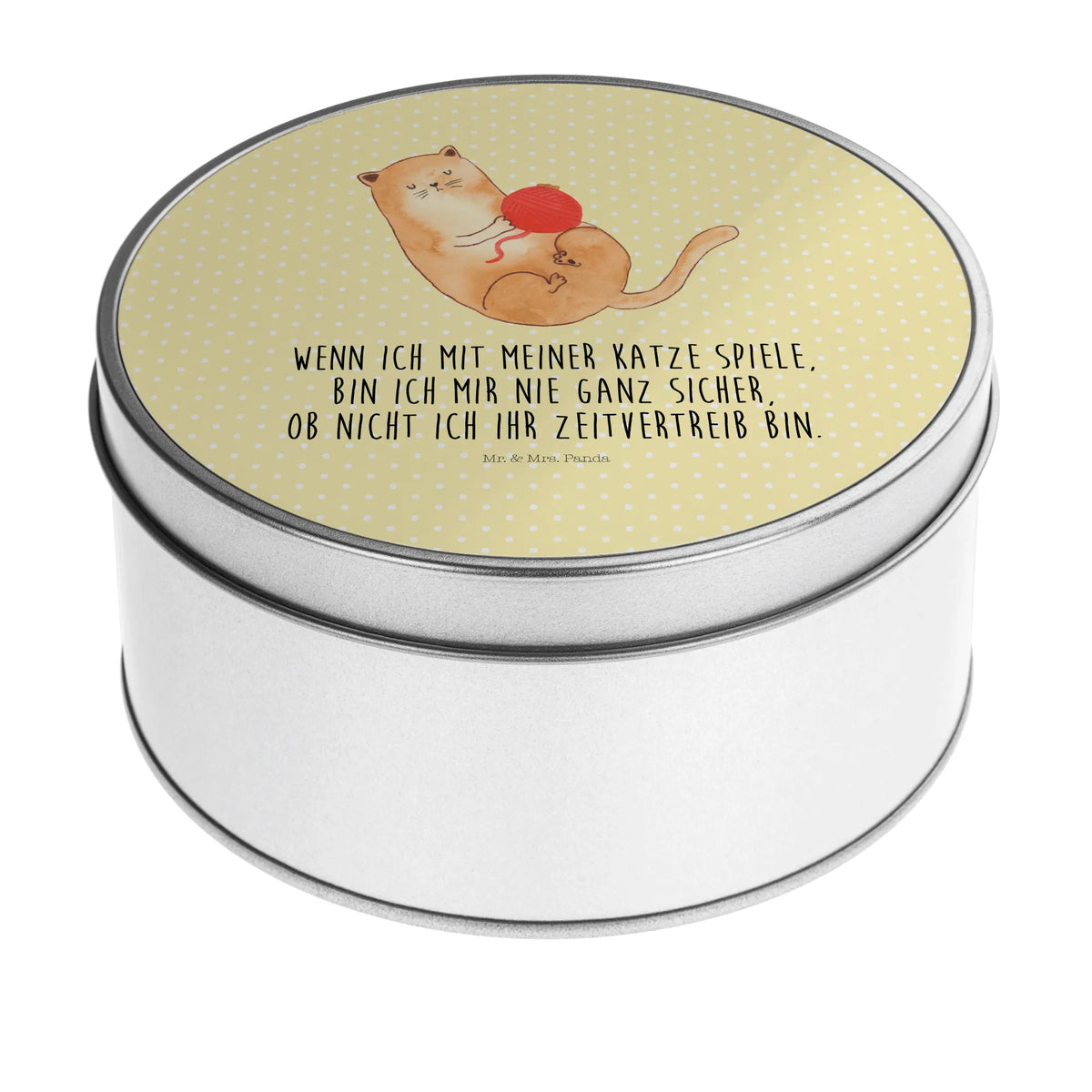 Round tin Cat Wool