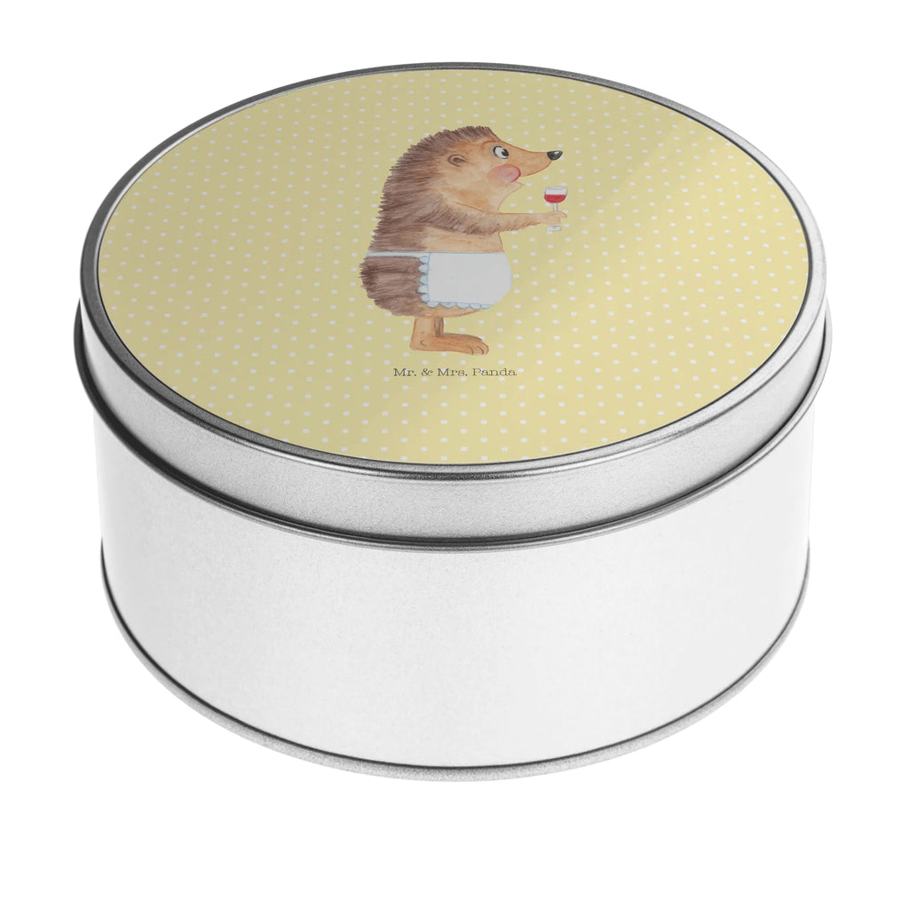 Round tin Hedgehog wine storage, gift box, tin can, tin, cookie tin, storage tin, small animals, cute, funny, cute animal motives, hand drawn, small world, funny sayings, good mood, happy, gifts, gift ideas, special gifts, animal lover, card, drinking wine, white wine, wine glass, hedgehog, gift wine lover, wine saying, wine decoration, gift wine drinker, red wine