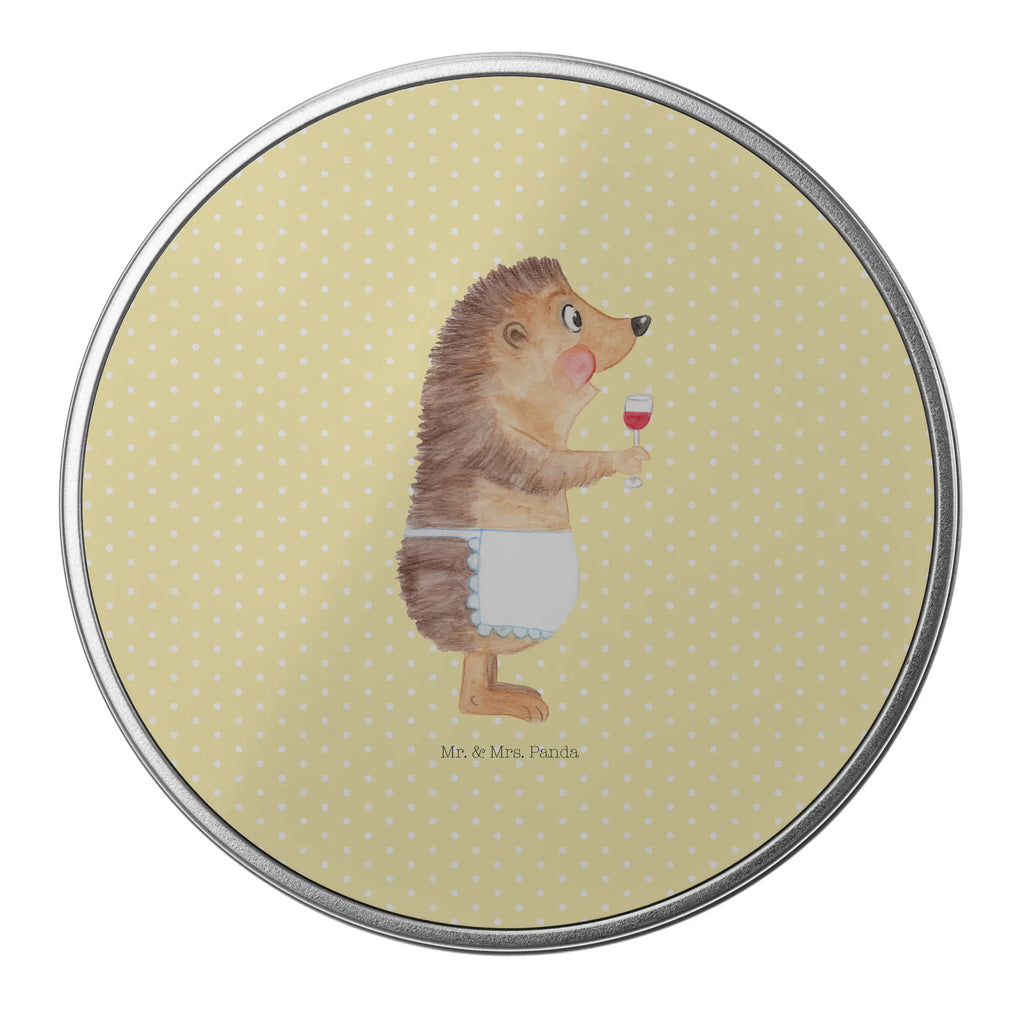 Round tin Hedgehog wine storage, gift box, tin can, tin, cookie tin, storage tin, small animals, cute, funny, cute animal motives, hand drawn, small world, funny sayings, good mood, happy, gifts, gift ideas, special gifts, animal lover, card, drinking wine, white wine, wine glass, hedgehog, gift wine lover, wine saying, wine decoration, gift wine drinker, red wine