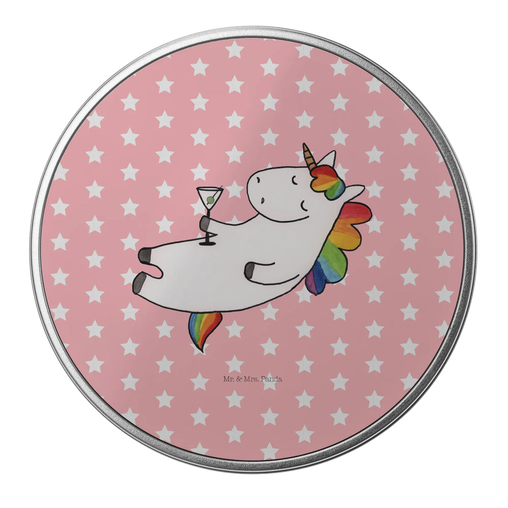 Round tin unicorn cocktail storage tin, tin, tin can, storage, cookie tin, gift box, unicorn, unicorns, party, girlfriend present, caipirinha, fun, rum, champagne, girlfriend gift, celebrating, birthday
