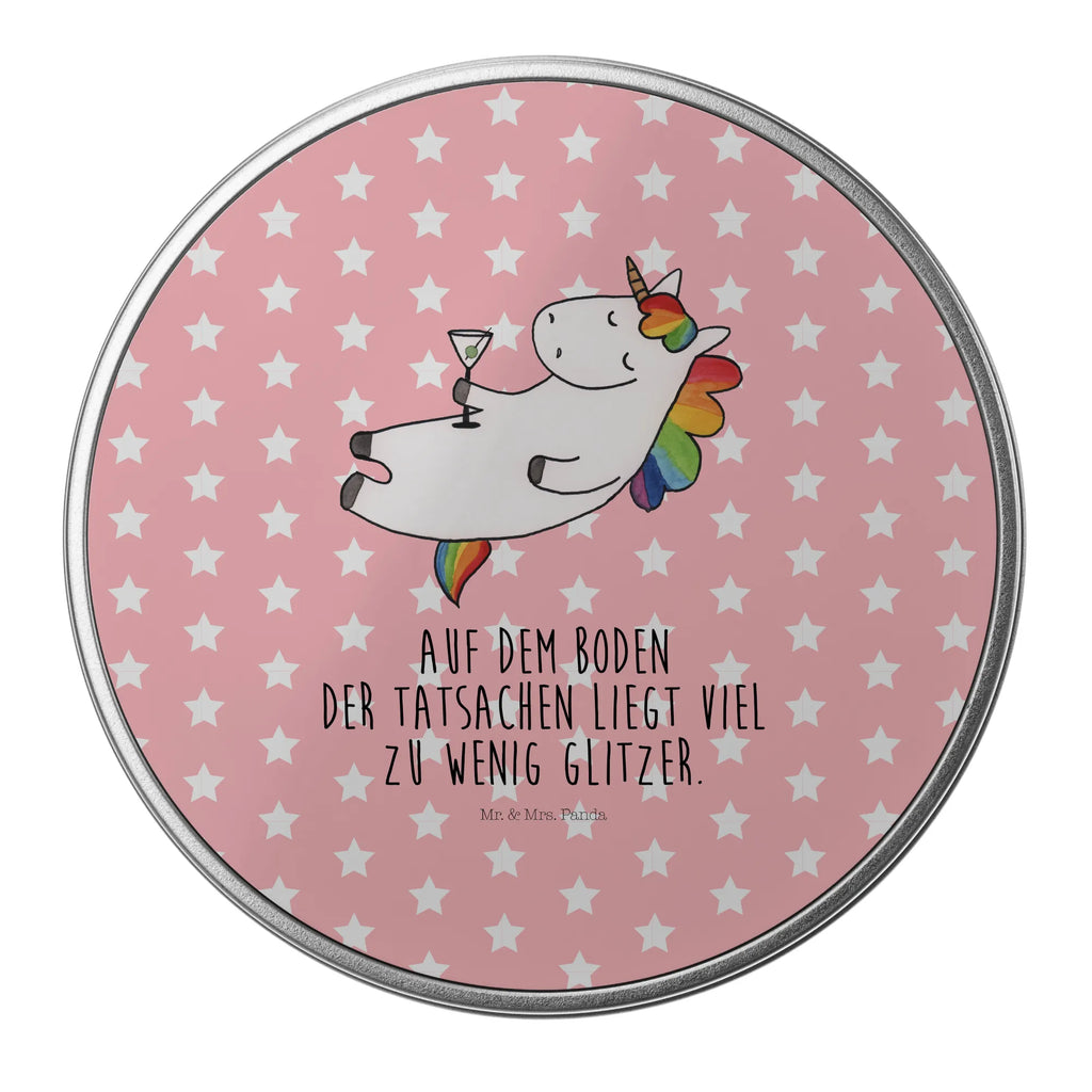 Round tin unicorn cocktail storage tin, tin, tin can, storage, cookie tin, gift box, unicorn, unicorns, party, girlfriend present, caipirinha, fun, rum, champagne, girlfriend gift, celebrating, birthday