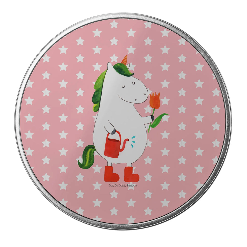 Round tin unicorn gardener storage tin, gift box, tin can, storage, cookie tin, tin, unicorn, unicorns, gardener gift, Watering-Can, Unicorn, Girlfriend gift, Flower, garden, gardener present