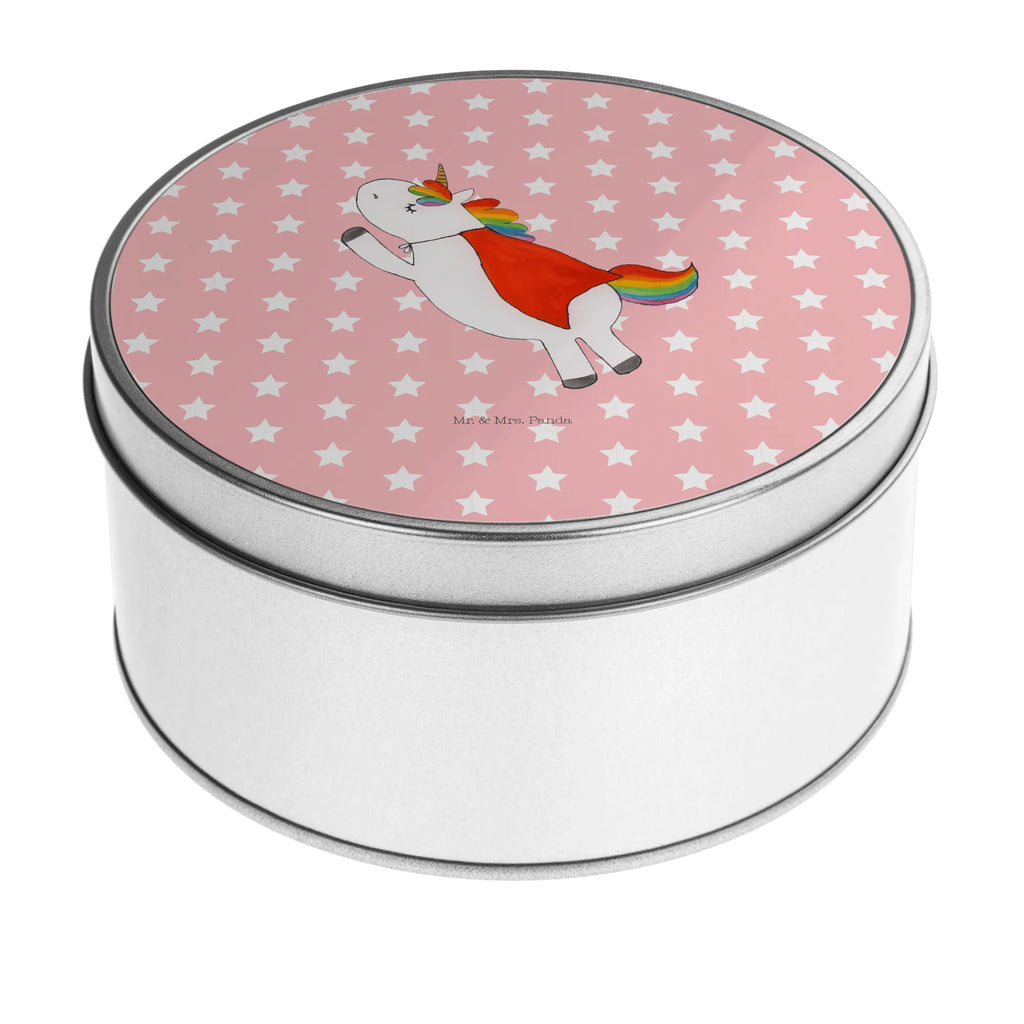 Round tin unicorn Excellent tin can, gift box, storage, storage tin, tin, cookie tin, unicorn, unicorns, Unicorn, Girlfriend present, Hero, Girlfriend gift, Superhero, Unicorns