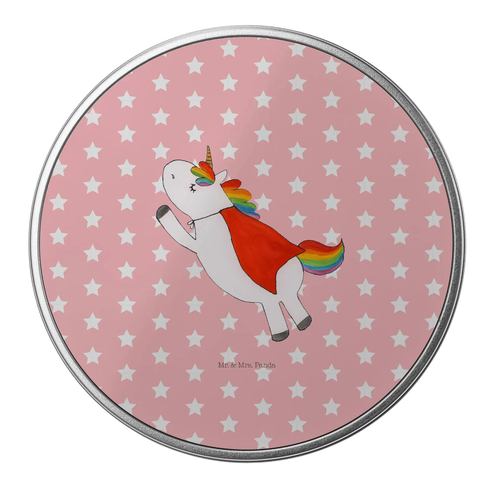 Round tin unicorn Excellent tin can, gift box, storage, storage tin, tin, cookie tin, unicorn, unicorns, Unicorn, Girlfriend present, Hero, Girlfriend gift, Superhero, Unicorns