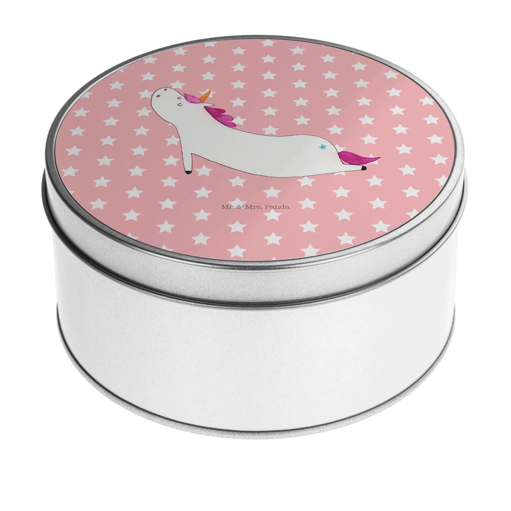Round tin unicorn yoga cookie tin, tin can, gift box, storage tin, storage, tin, unicorn, unicorns, mindfulness, Unicorn, gift, Namaste, funny, yoga, present, sports, sweet, relaxation