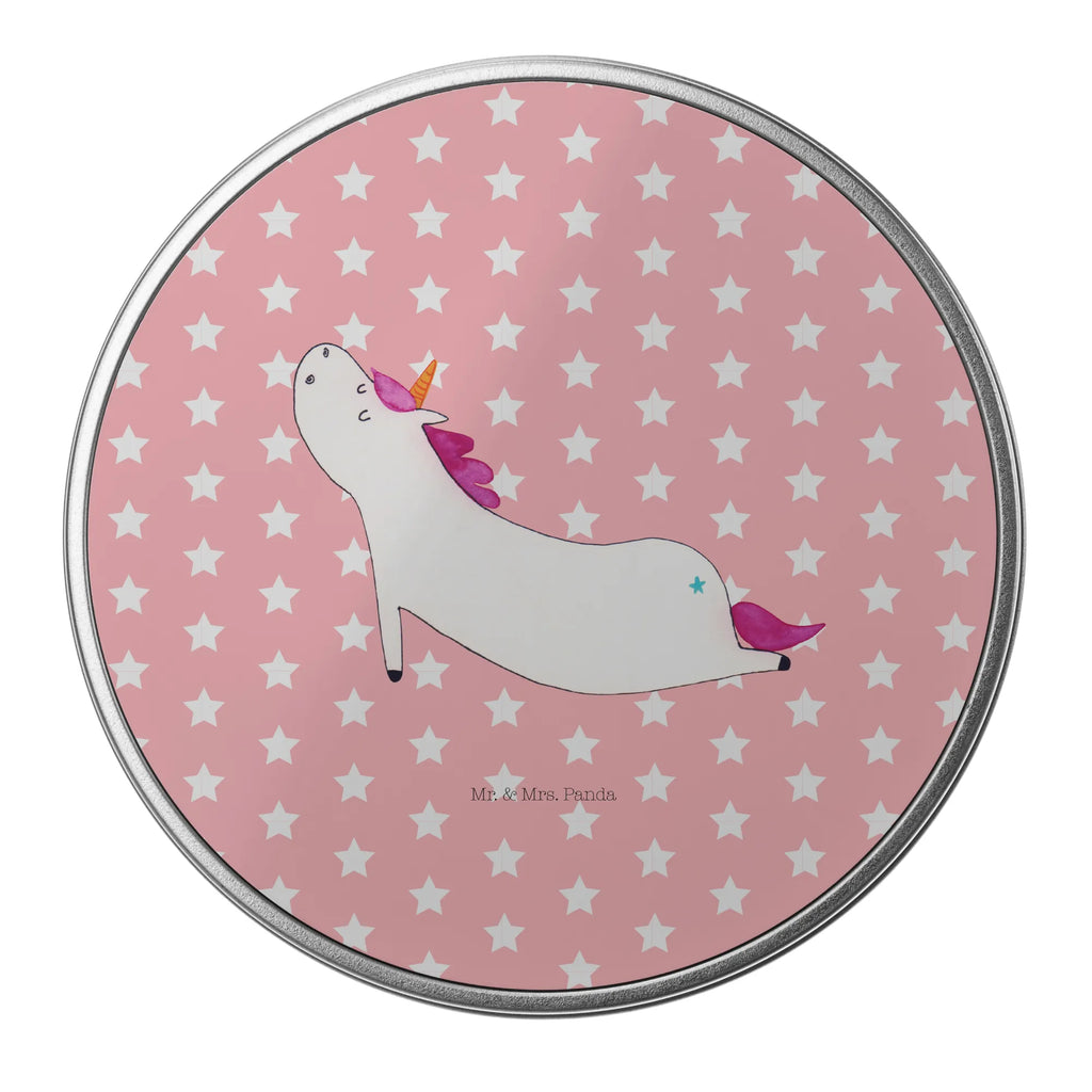 Round tin unicorn yoga cookie tin, tin can, gift box, storage tin, storage, tin, unicorn, unicorns, mindfulness, Unicorn, gift, Namaste, funny, yoga, present, sports, sweet, relaxation