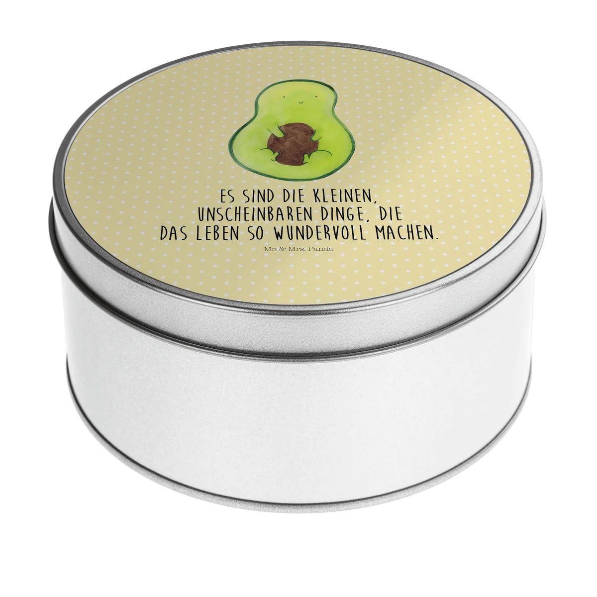 Round tin avocado core