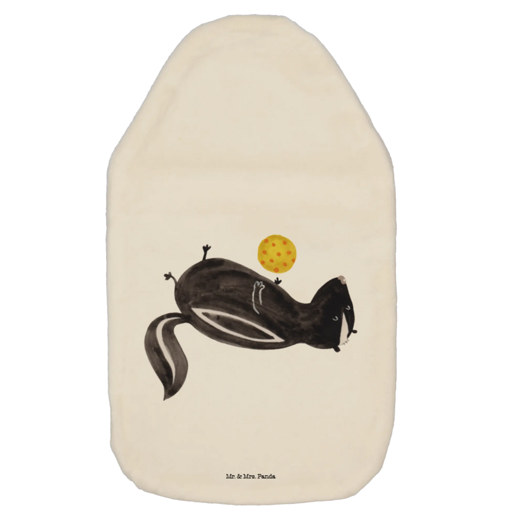 Termofor skunks piłka Körnerkissen, Kleine Wärmflasche, Wärmekissen, Wärmflaschenbezug, Wärmflasche mit Bezug, Wärmflasche, Kinderwärmflasche, Bettflasche, Stinktier, Skunk, Stinker, Wildtier, Raubtier, verspielt, Stinki, Weisheit