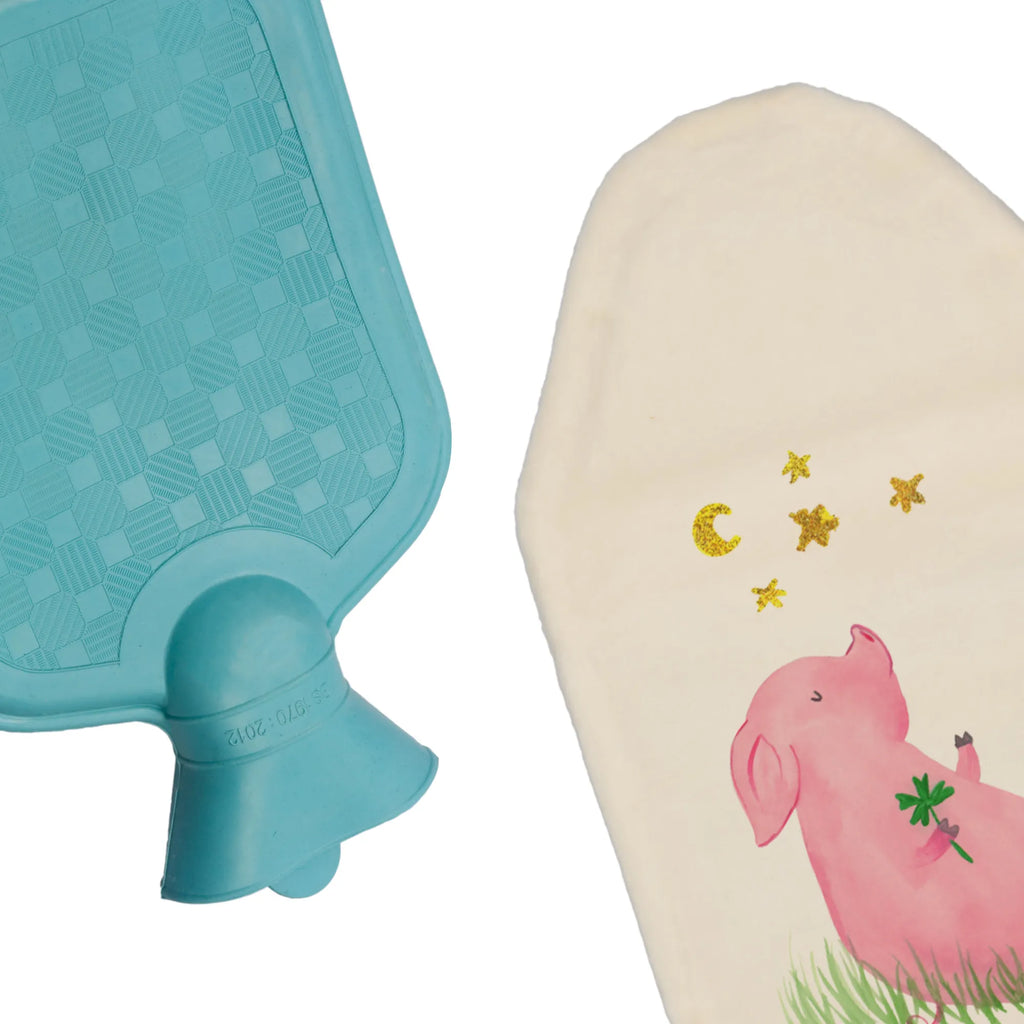 Hot water bottle Pig Luck grain pillow, children's hot water bottle, warming pad, Hot water bottle, small animals, cute, funny, cute animal motives, hand drawn, small world, funny sayings, good mood, happy, gifts, gift ideas, special gifts, animal lover, card, stars, lucky charm, Lucky bastard. Luck, goals, motivation, dreams, pig, asterisks, piglet