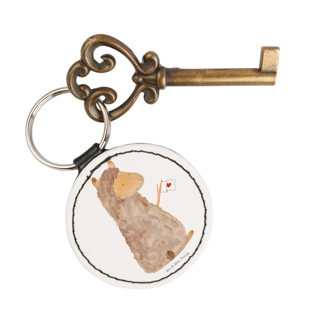 Round key ring alpaca banner lucky charm, bag pendant, pendant, keychain, key ring, alpaca, llama, pako, camel, Peru, animal, favourite animal, llamas, alpacas, love, Alpaca