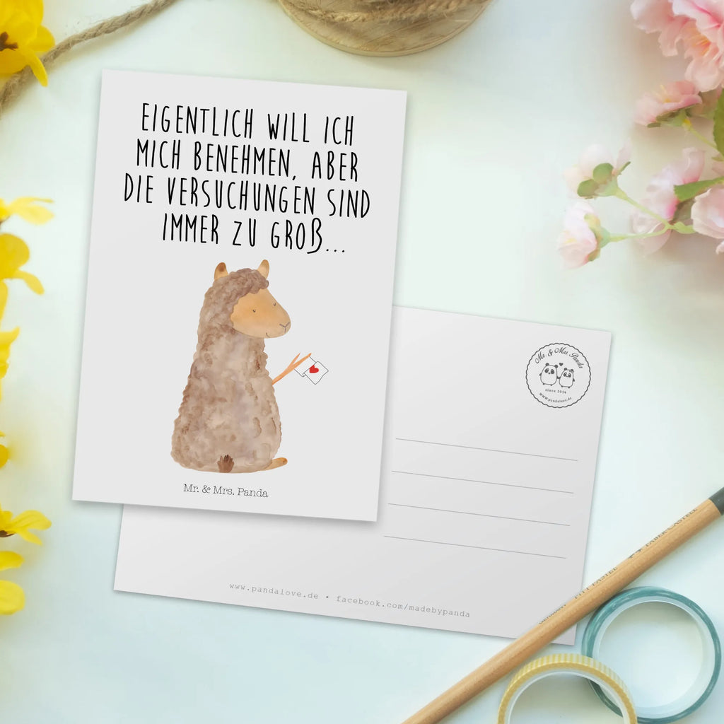 Postcard alpaca banner card, letter, invitation, postcards, gift card, invitation card, gift, Postcard, paper, alpaca, llama, pako, camel, Peru, animal, favourite animal, llamas, alpacas, Alpaca, love