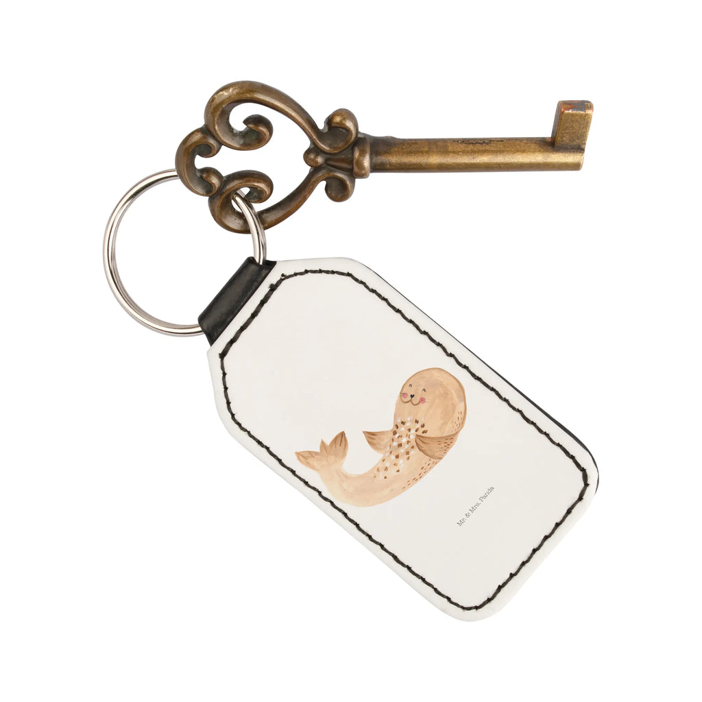 Rectangular key ring seal Lay lucky charm, pendant, keychain, key ring, bag pendant, small animals, cute, funny, cute animal motives, hand drawn, small world, funny sayings, good mood, happy, gifts, gift ideas, special gifts, animal lover, card, laughter, Seal, seal, joy, North Sea, sea animal, Baltic Sea, seals, beach