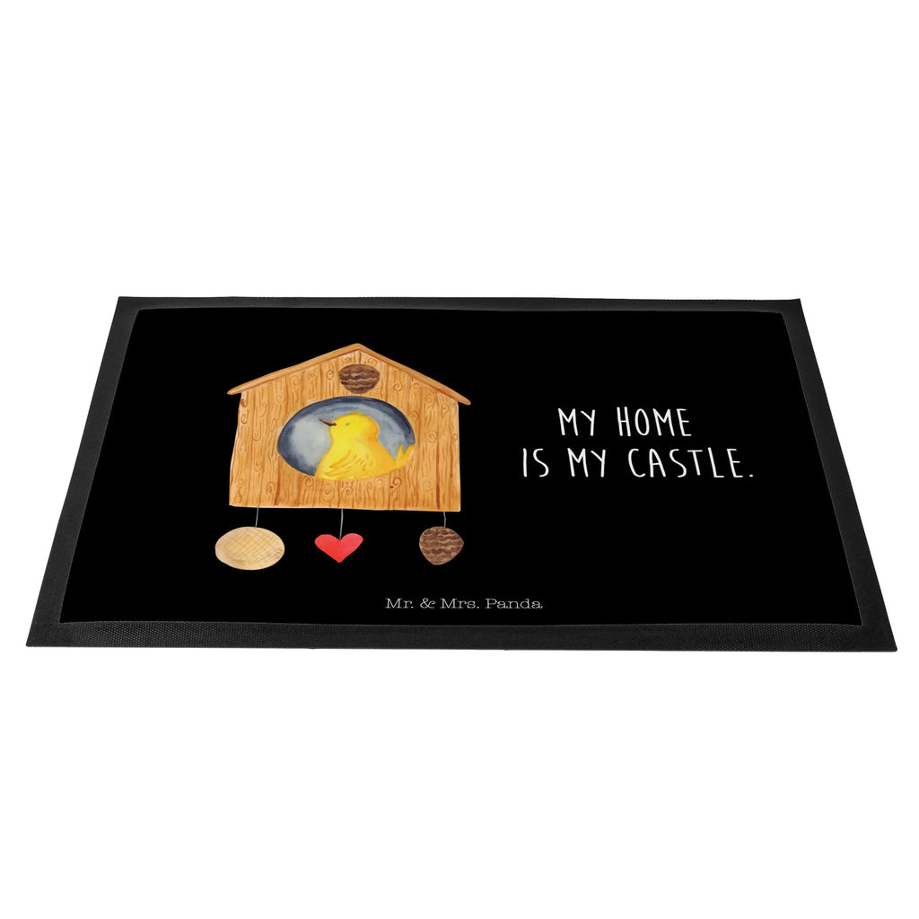 Doormat Bird House small animals, cute, funny, cute animal motives, hand drawn, small world, funny sayings, good mood, happy, gifts, gift ideas, special gifts, animal lover, card, Bird, home sweet home, home, castle, birds, our house, nest, birdhouse, house, family, apartment, favorite place