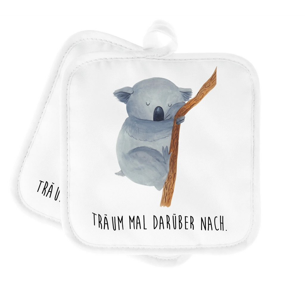 2er Set Topflappen  Koalabär Topfhandschuhe, Schöne Topflappen, Topfhandschuh, Topfuntersetzer, Topflappen, Topflappenset, Ofenhandschuhe, Ofenhandschuh, Topflappen 2er Set, Topflappen lustig, Topflappen mit Spruch, Topflappen Set, Tiermotive, Gute Laune, lustige Sprüche, Tiere, Koala, Traumland, Bär, Schlafzimmer, Koalabär, träumen, schlafen, Traum