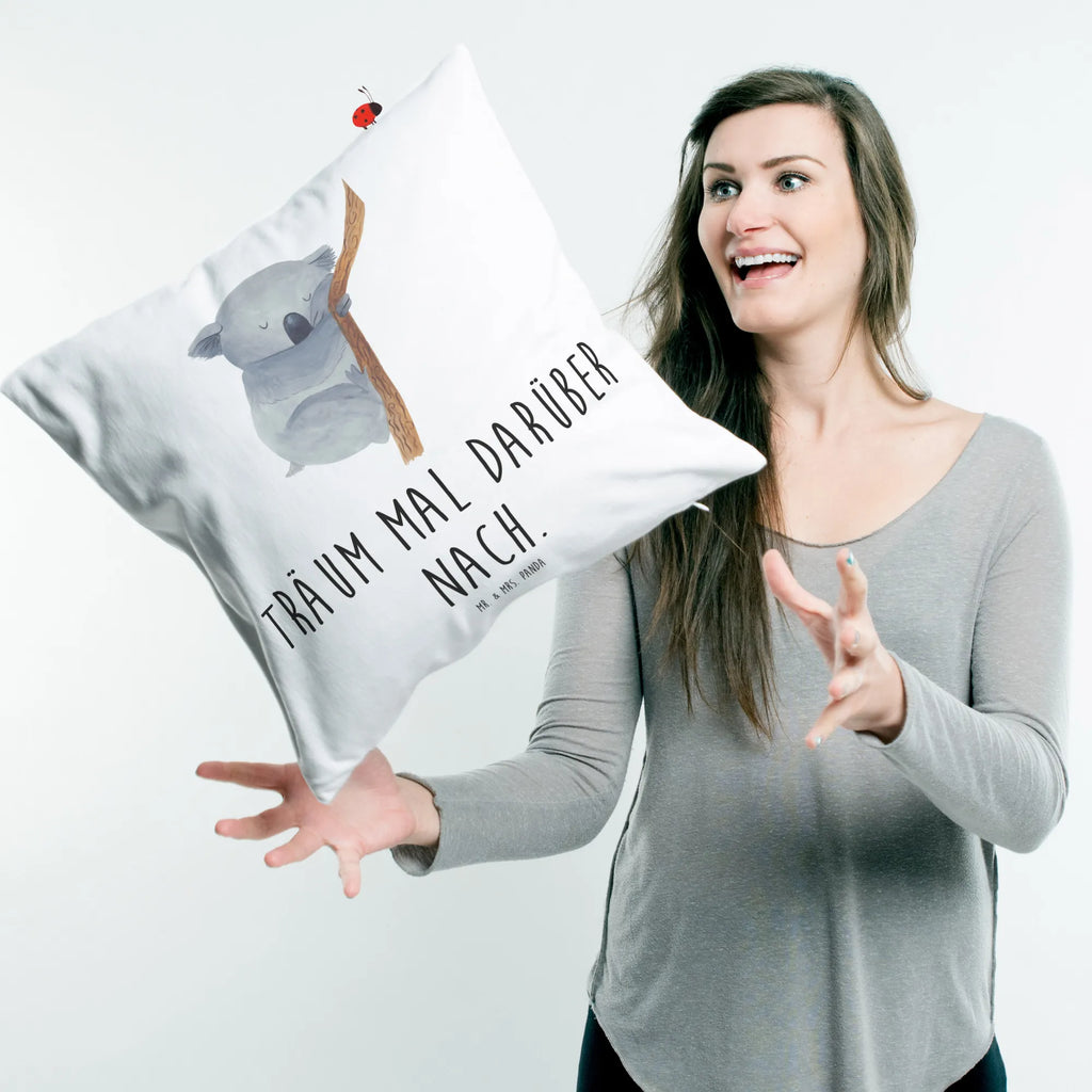 Cushion koala 40 x 40, pillows, settee, 40x40, soft, pad, pillow case, fluffy, bed, Pillow, bedroom, cushion, couch, sofa, small animals, cute, funny, cute animal motives, hand drawn, small world, funny sayings, good mood, happy, gifts, gift ideas, special gifts, animal lover, card, dream, dreamland, Koala, sleeping, bear, koala bear