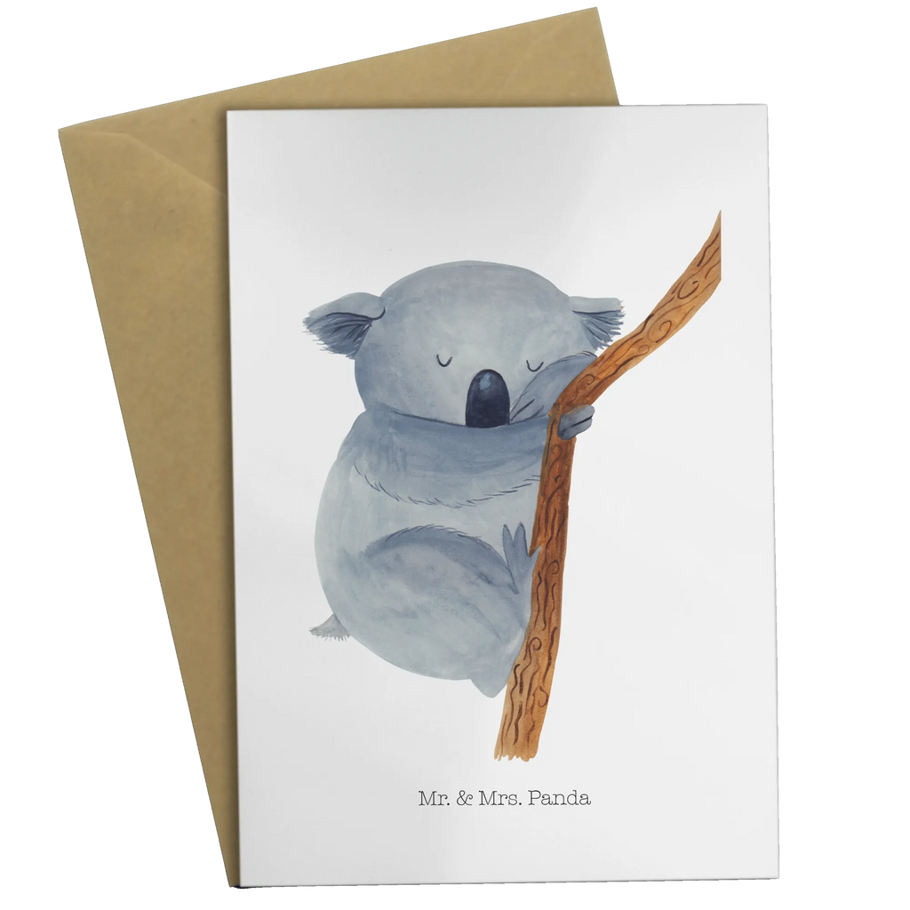 Greetings card koala dankeskarten, Motivkarte, Glückwunschkarte, Grußkarte, glückwunschkarten, firmungskarte, Beileidskarte, babykarte, Grußkarten, osterkarten, weihnachtskarten, genesungskarte, hochzeitskarten, jubiläumskarte, Klappkarte, spruchkarte, vatertagskarte, valentinstagskarte, osterkarte, kommunionskarte, neujahrskarte, abiturkarte, einladungskarten, Gute Laune, Tiermotive, Tiere, Lustige Sprüche, schlafen, Traum, Schlafzimmer, Koala, Bär, Träumen, Koalabär, Traumland