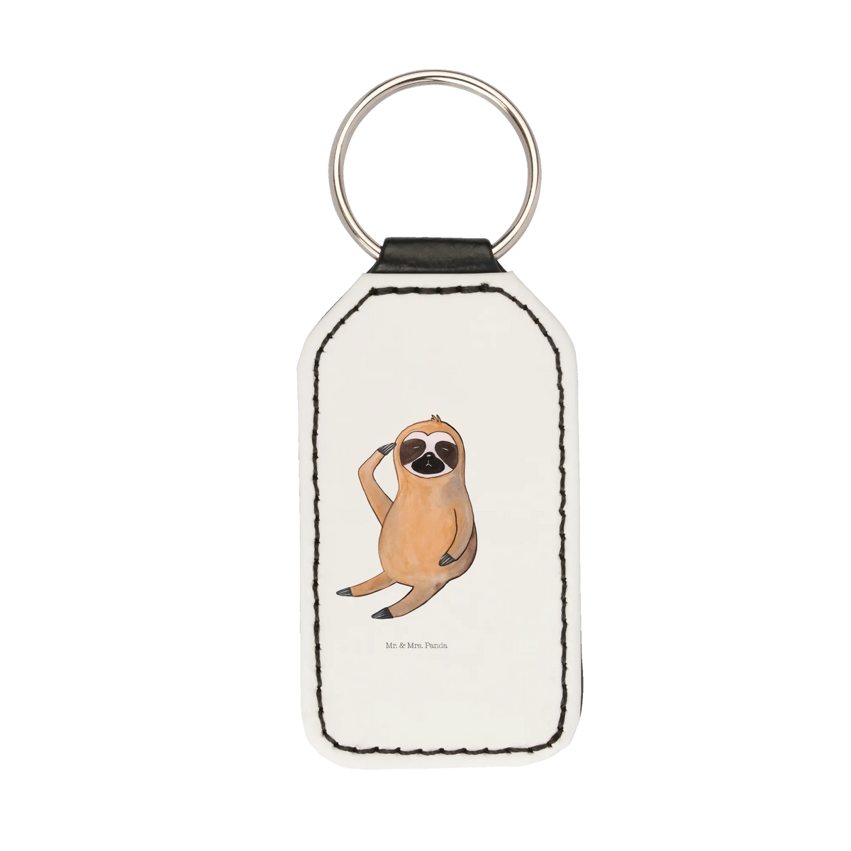 Rectangular key ring sloth Bird keychain, bag pendant, pendant, key ring, lucky charm, Sloth, sloth, trend animal, lazy, early riser, morning grumbler, the early bird, favourite animal, early bird