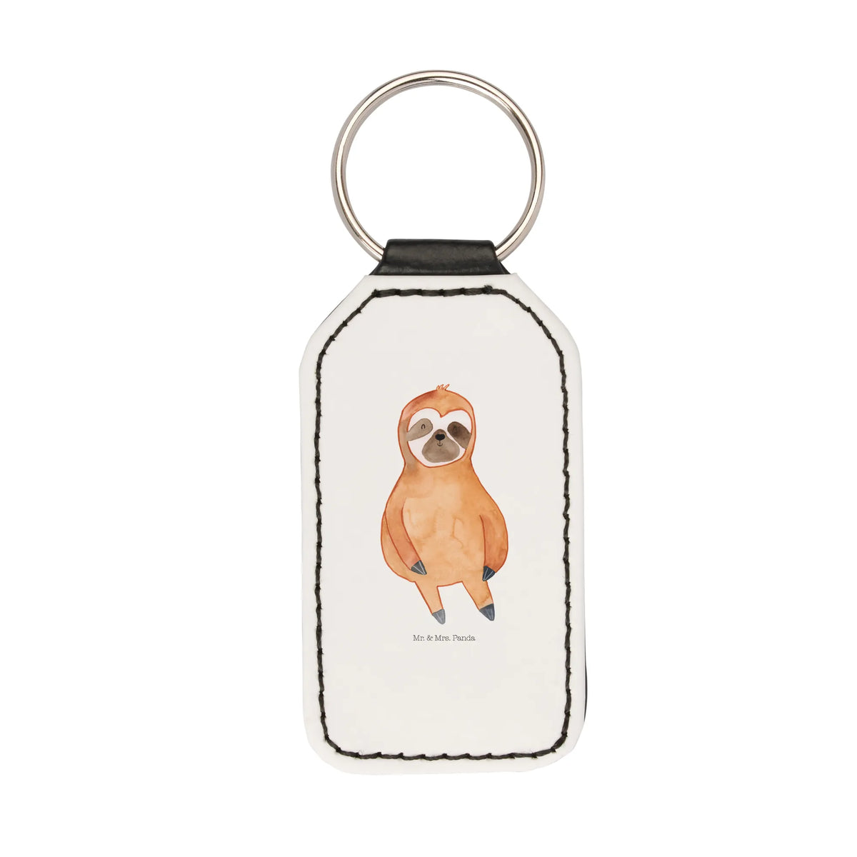 Rectangular key ring sloth Satisfied trend animal, relax, lazy, contented, favorite animal, break