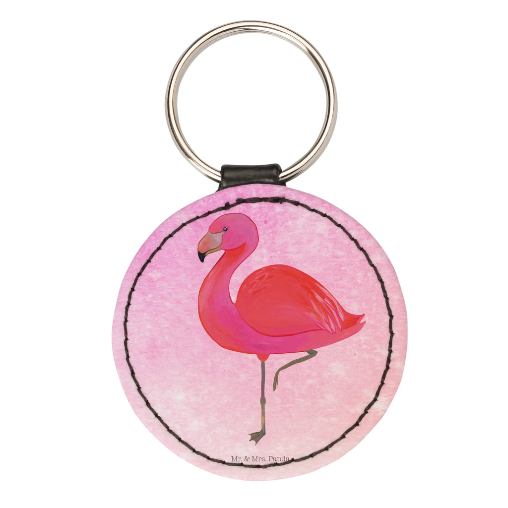 Round key ring flamingo Classic Schlüsselanhänger, mini schlüsselanhänger, schlüsselbund anhänger, Schlüsselaccessoire, Taschenanhänger, Flamingo, Ich, Selbstliebe, für Mich, Außenseiter, Freundinnen, Freundin, Spruch, Geschwister, Tochter, Sohn, Stolz, Einzigartig